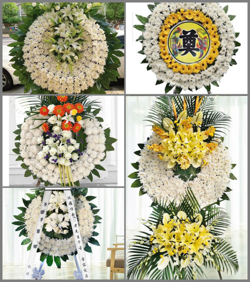 江苏泰州姜堰区沈高镇万众村花圈速递